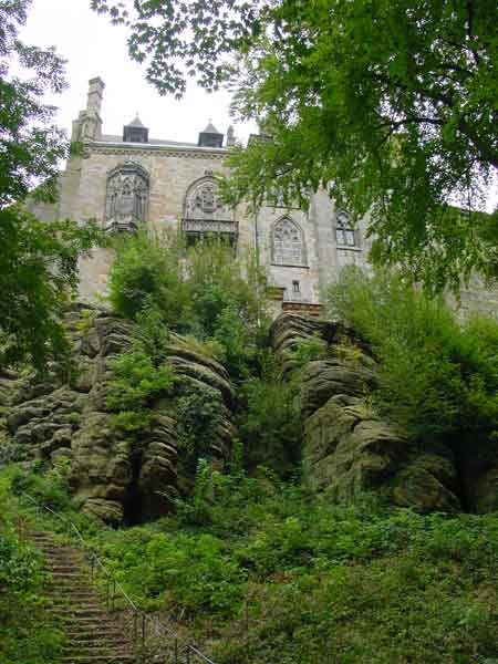 kasteel is gebouwd op zandsteen