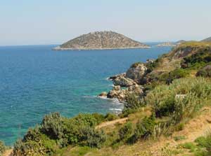 De kust van Samos